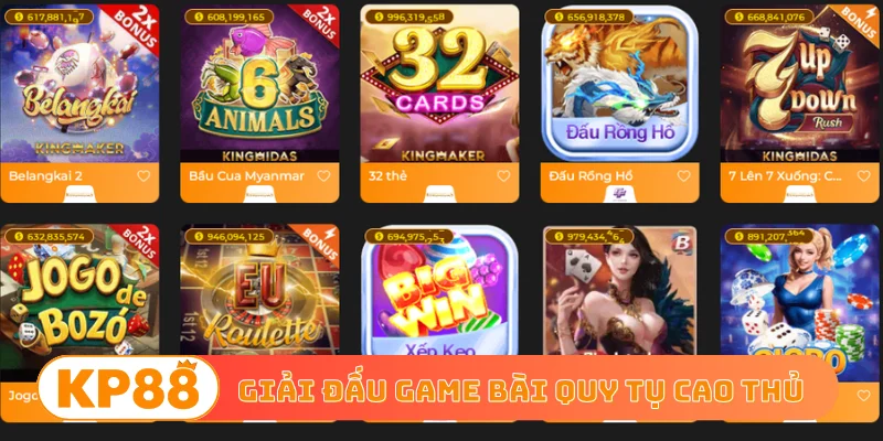 Giải đấu game bài quy tụ cao thủ